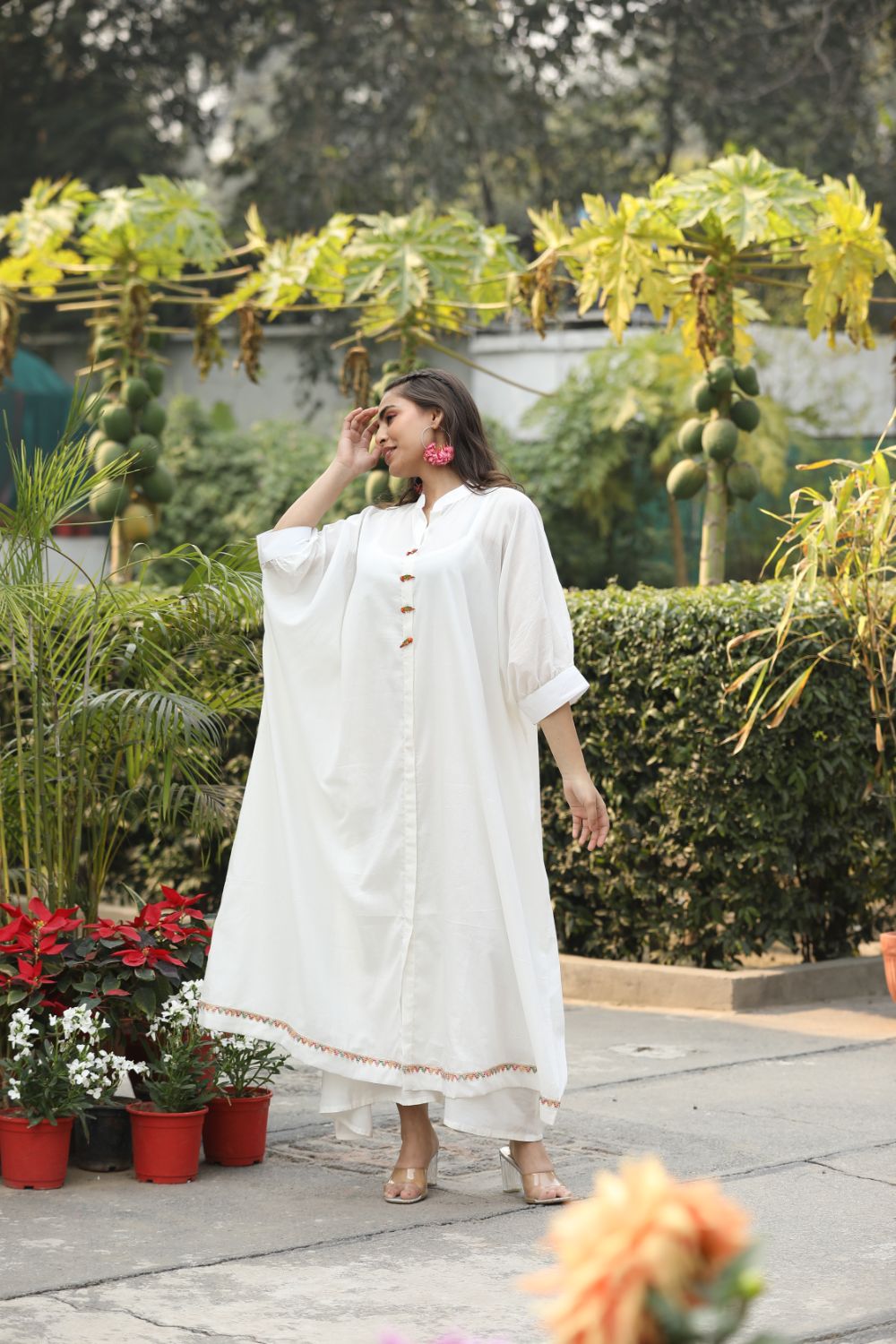 Preetigoyal White Kaftan White Kaftan
